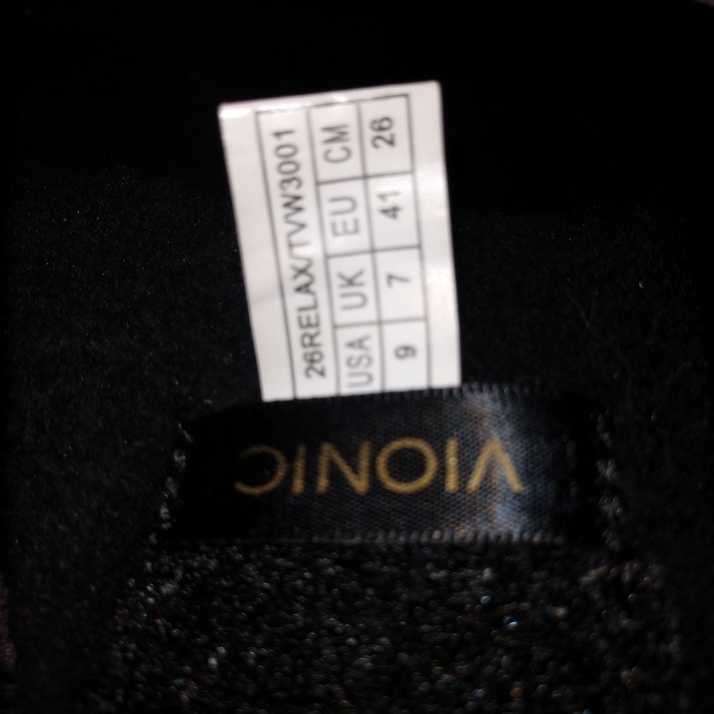 Vionic Indulge Relax Terry Velcro adjust slippers - Picture 3 of 5